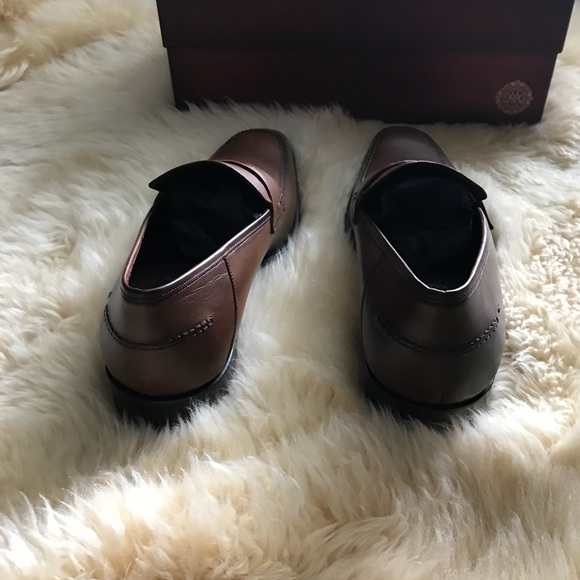 Mezlan Toulon penny loafer Brown dress shoe - Picture 4 of 7